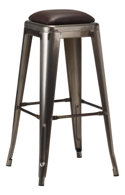 french-bistro-high-stool-gun-metal-grey-dark-brown-seat-pad-1