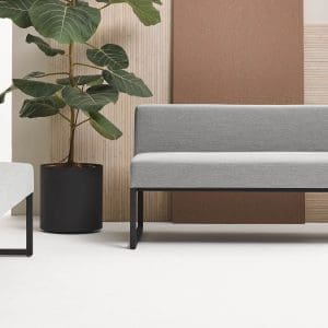 office bench, waiting area seating, reception seating, modern furniture, Silvermans Office Furniture
