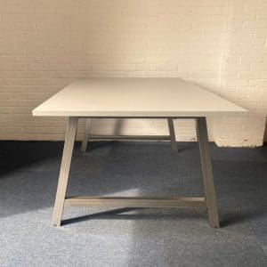 2m x 1m New / Old Stock Raw Steel Frame - White Top