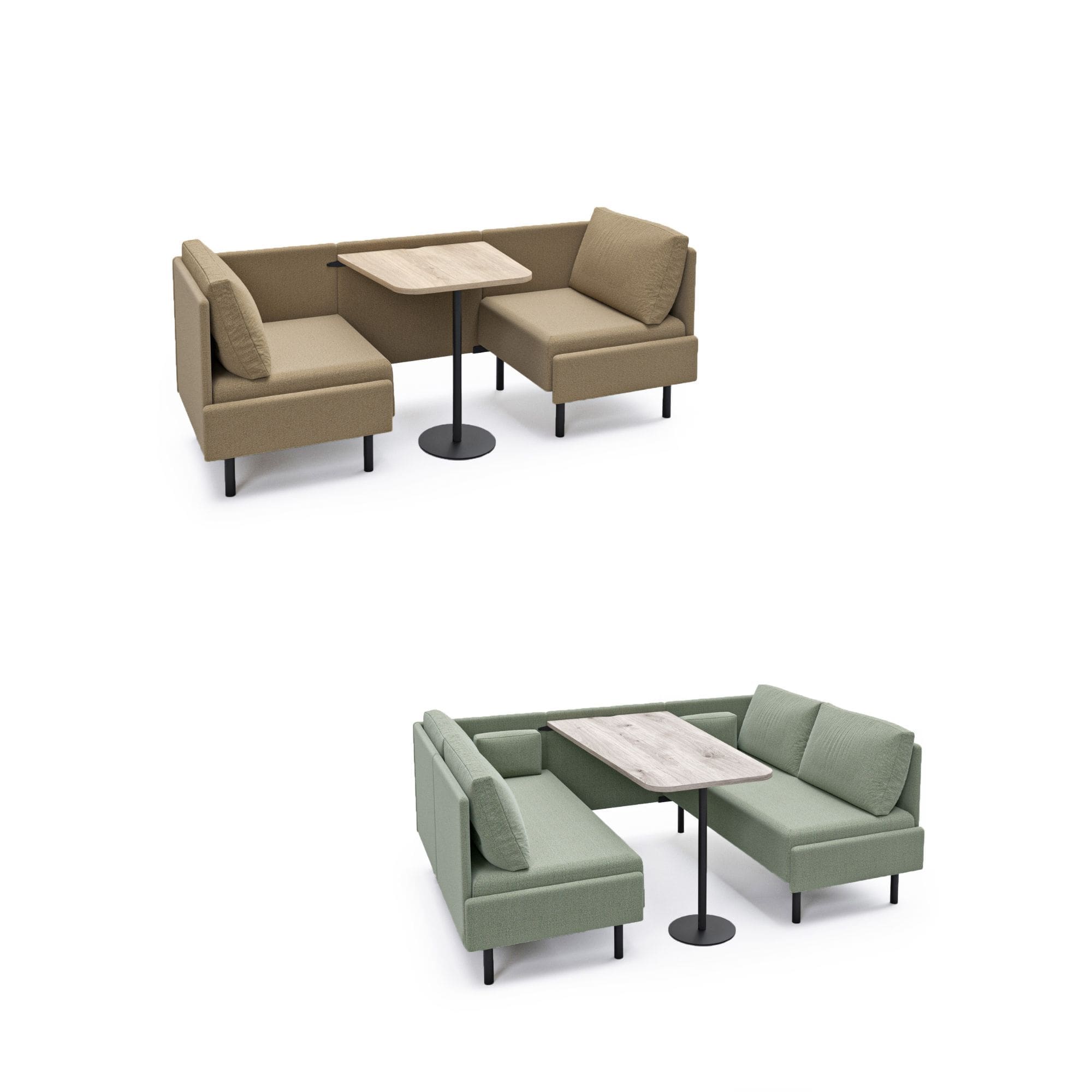 Lounge - 2 & 4 Person Low Back Open Meeting Booth