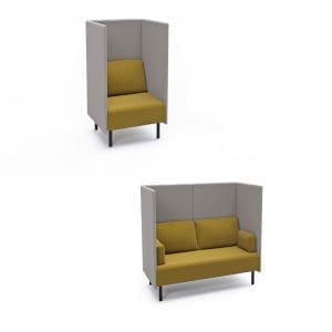 Office sofa, lounge sofa, high-back sofa, office furniture, Silverman's Office Furniture.
