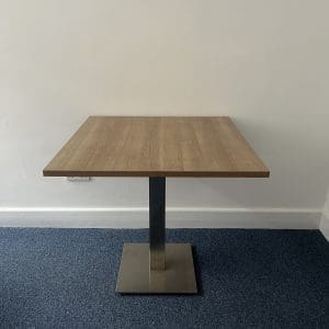 Small square wooden table
