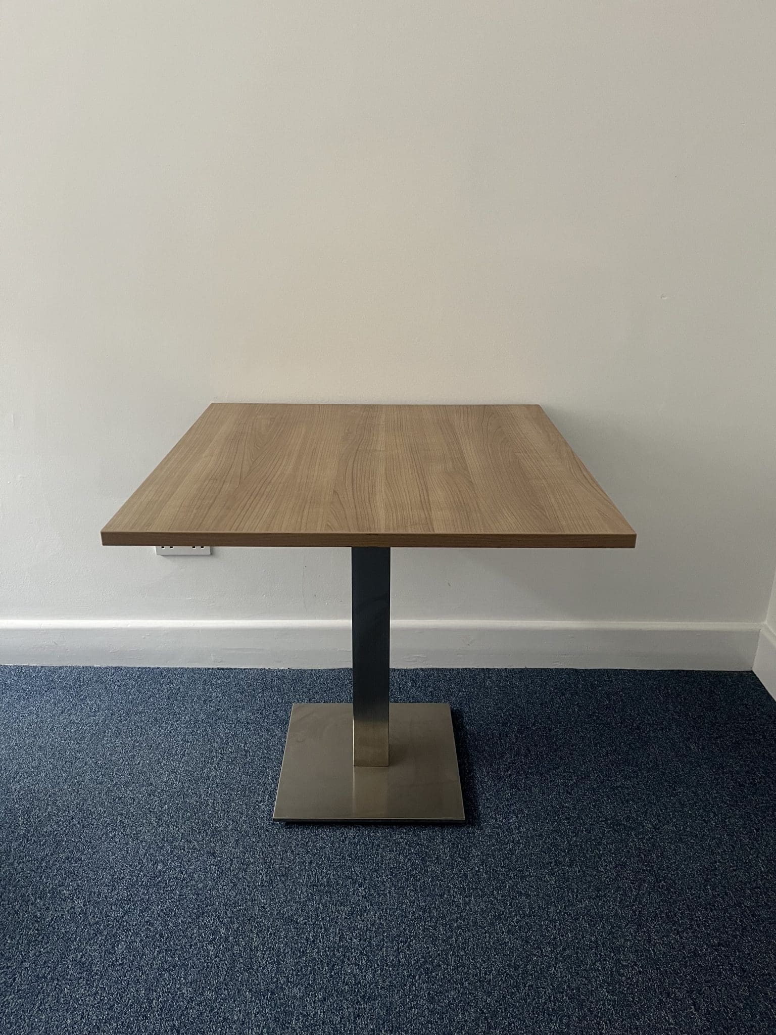 Small square wooden table