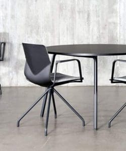 Black FourSure chair at table