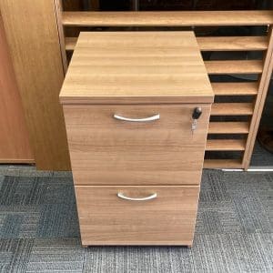 Wooden 2 Draw Pedestal