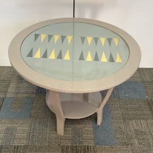 Round Green Table