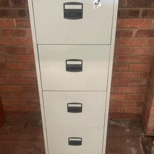 Grey 4 draw filing cabinet