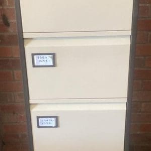 Coffee & Cream 4 draw filing cabinet