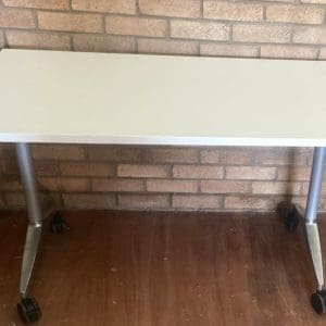 White Tilt Top Table