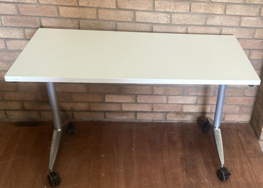 White Tilt Top Table