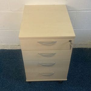 Maple Pedestal 4 Draw