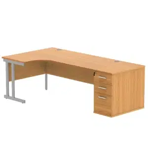 Office Basics - Desk High Pedestal (600mm Deep Pedestal) Right Hand