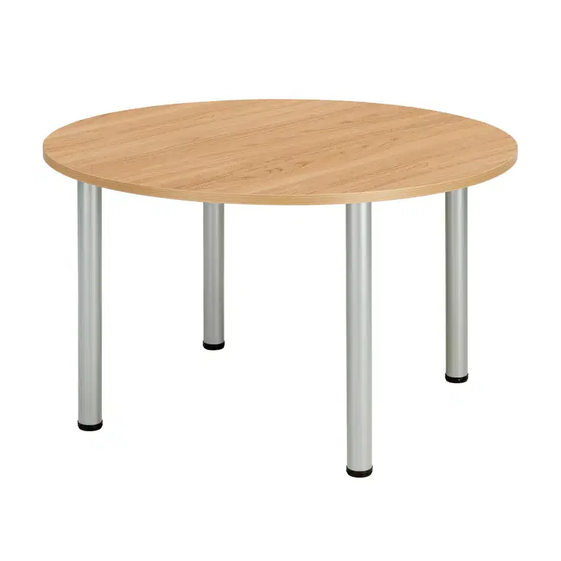 Office Basics - Pole Leg Round Meeting Table