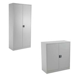 Office Basics - Steel Double Door Cupboard